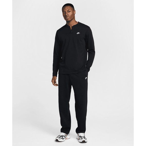 Nike HQ4422-010 Club French Terry Open-Hem Pants Siyah Erkek Eşofman Altı