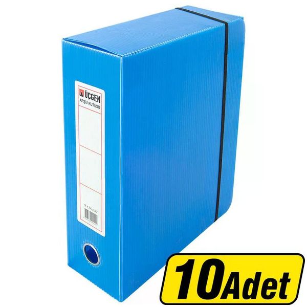 Üçgen 24x32x9 cm Mavi 10'lu Arşivleme Kutusu