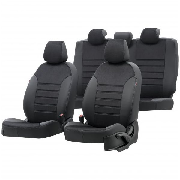 Otom Ford Connect 2002-2014 Özel Üretim Milano Design Siyah Oto Koltuk Kılıfı
