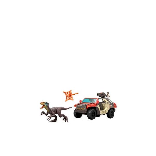 Jurassic World JGB59 Fırlatma ve Savaş Aracı Figürlü Oyun Seti