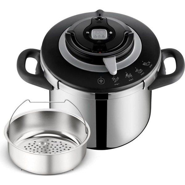 Tefal Clipso+ Chef 8 L Gümüş Düdüklü Tencere