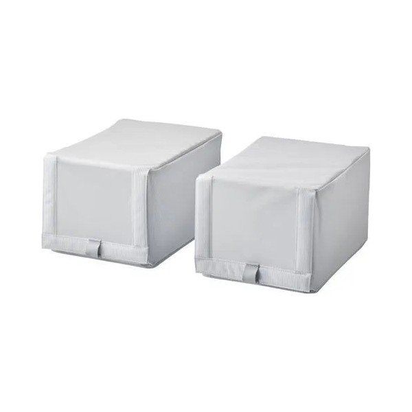 IKEA Hemmafixare 23x34x19 cm Beyaz Gri Aykkabı Kutusu
