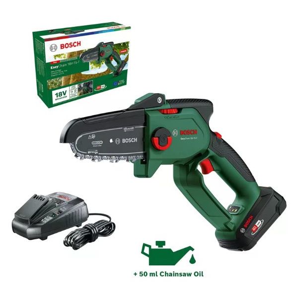 Bosch 06008B8901 Easychain 18V-15-7 Şarjlı Akü ve Şarj Aleti Hariç Zincirli Budama Makinası