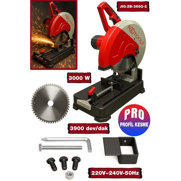Retools JIG-ZB-355G-2 Profil Kesme Makinesi