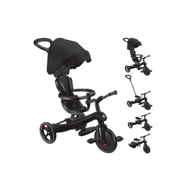 Globber Explorer 4in1 Siyah Üç Tekerlekli Bisiklet