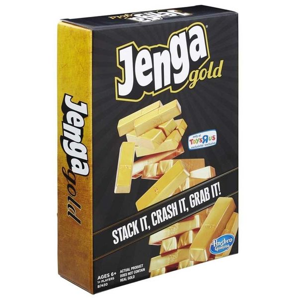 Hasbro B7430 Jenga Gold 6 Yaş Üstü 2 Kişilik Kutu Oyunu