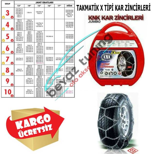 Takmatik 195-60x14 Kar Zinciri