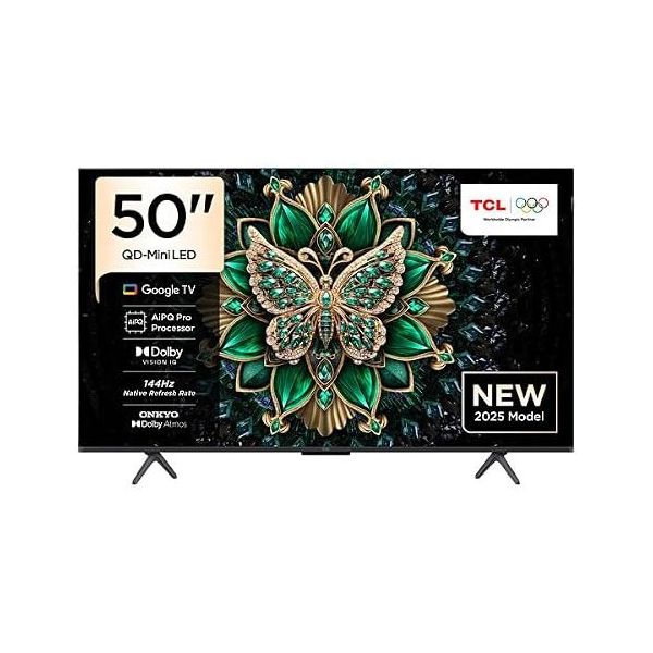 TCL 50C6K 50 inç 127 Ekran 4K Ultra HD Android QD-MiniLED TV