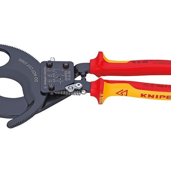 Knipex 95 36 280 mm Cırcır Mekanizmalı Kablo Kesme Makası