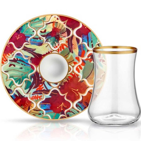 Koleksiyon Dervish 6'lı Amazon Tropic Çay Seti
