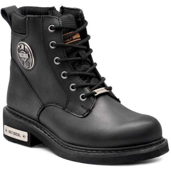 Harley Davidson Jim 025G100128-B14-44 Siyah Deri Kadın Bot