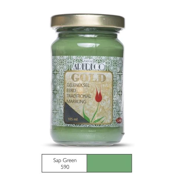 Artdeco Gold 105ml 590 Sap Green Geleneksel Ebru Boyası