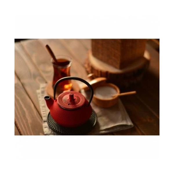Bambum Linden Sümbül 300 ml Kırmızı Döküm Demlik
