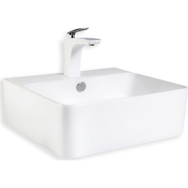 Lena E-5175 Tezgah Üstü Porselen Lavabo