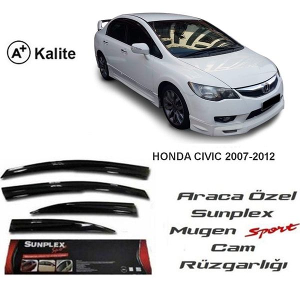 Sunplex Honda Civic Fd6 Mugen Tip 2007-2012 Cam Rüzgarlığı