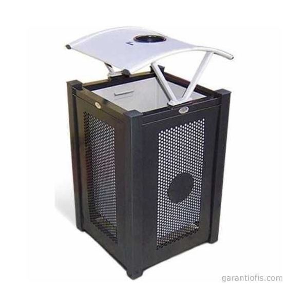 Garanti Metal 7604 65 lt Modern Bahçe Tipi Çöp Kovası