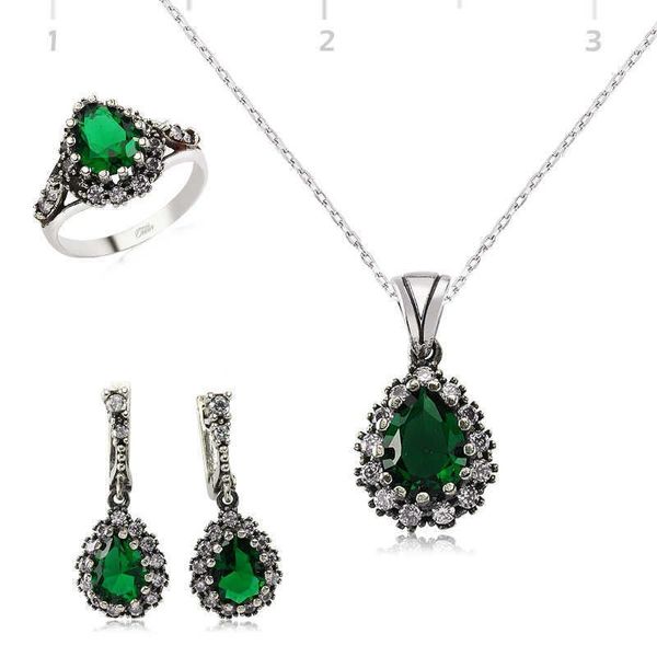 Gumush Hürrem Sultan Kadın Gümüş Set