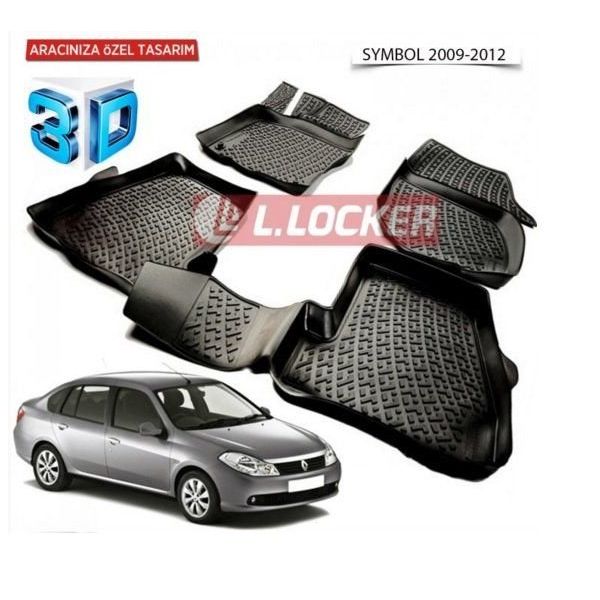 Renault Symbol 2008-2012 3D Havuzlu Paspas