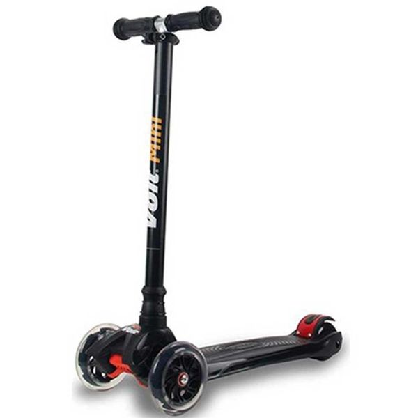 Voit 218C/052 Işıklı 3 Teker Siyah Scooter
