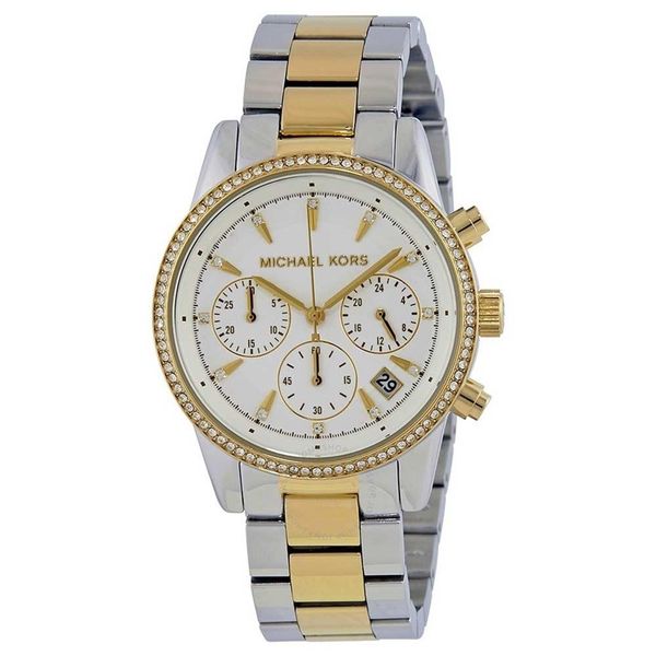 Michael Kors MK6474 Altın Rengi Metalik Gri Kadın Kol Saati