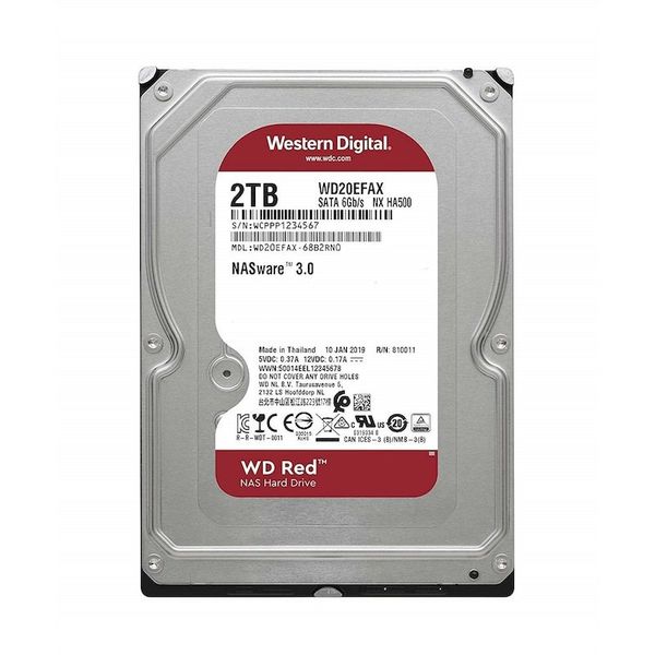 Western Digital Red WD20EFAX SATA 3.0 5400 RPM 3.5" 2 TB Harddisk