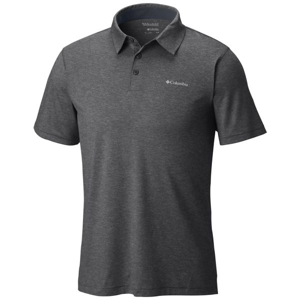 Columbia AO2933-013 Gri Tech Trail Polo Erkek T-shirt