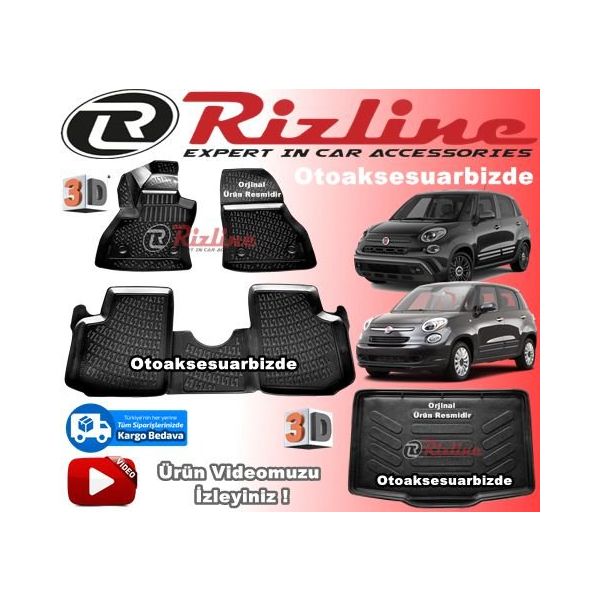 Rizline Fiat 500L 3D Bagaj Havuzu