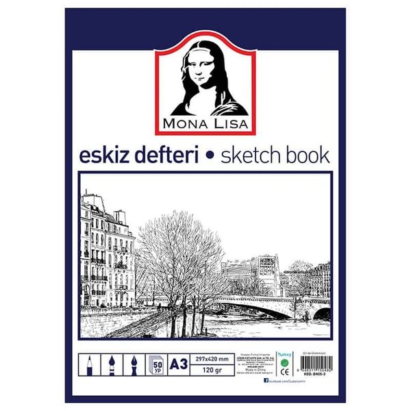 Südor BN05 3 50 Yaprak A3 Eskiz Defter