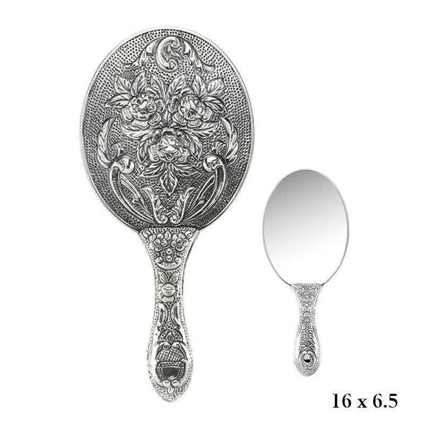 A.C Silvers 925 Ayar Gül Desenli Gümüş El Aynası