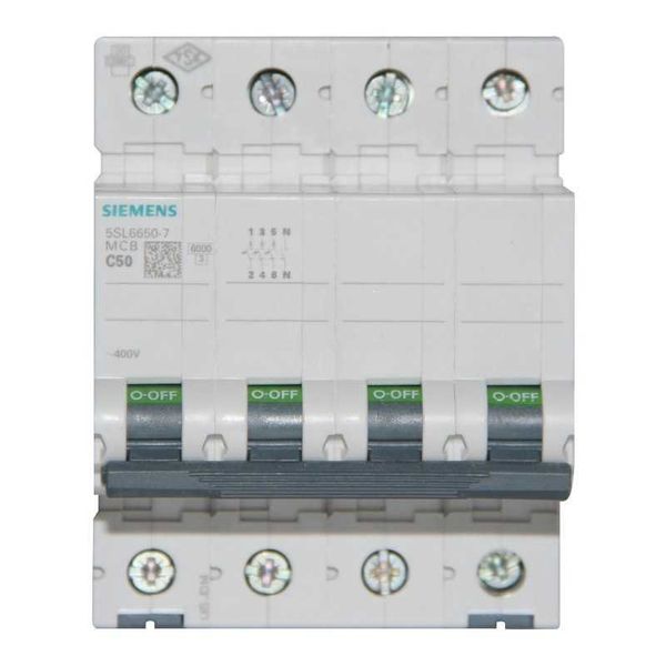 Siemens 5SL6650-7 6kA 3x50A NC Nötr Otomatik Sigorta