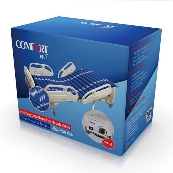COMFORT PLUS DM 45 BORU TİPİ VENTİLASYONLU HAVALI YATAK 1. SINIF