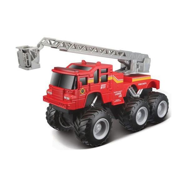 Maisto Quarry Monster Mini Motorlu İtfaiye Kırmızı İş Makinası