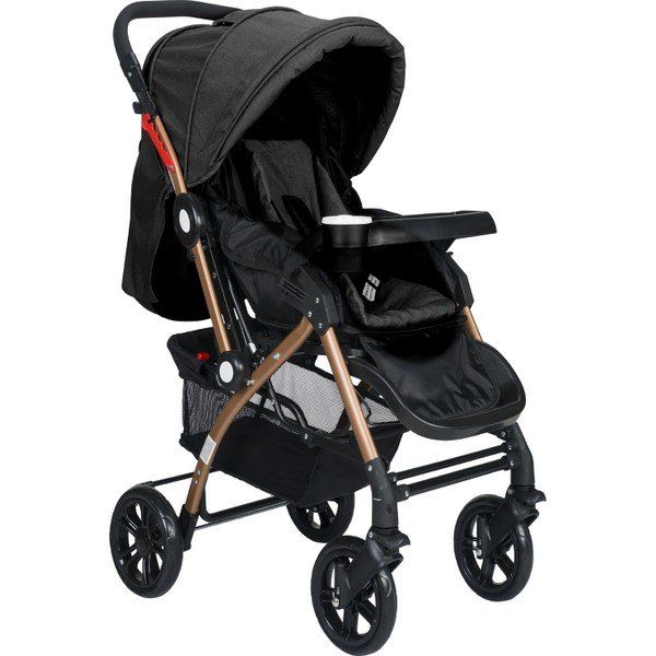 Tommybaby Antrasit Eagle Gold Alüminyum Lüx Çift Yön Bebek Arabası