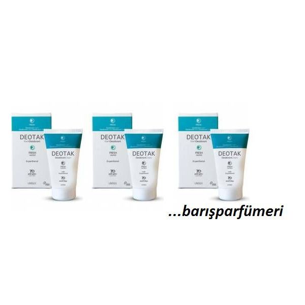 Deotak Fresh 3'lü 35 ml Krem Deodorant