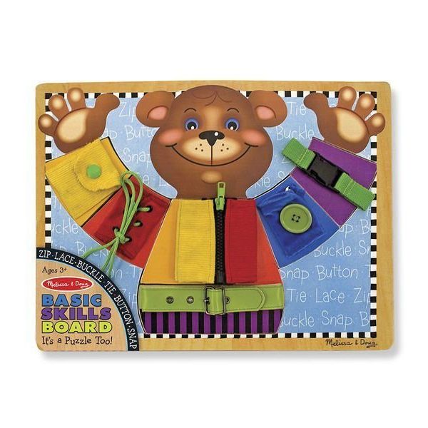 Melissa&Doug 3784 Ahşap Temel Beceri Geliştirme Tahtası