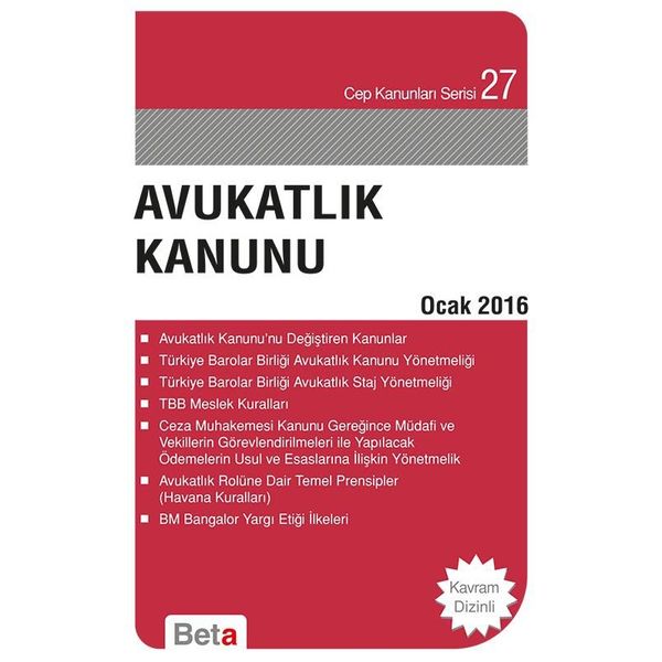 Avukatlık Kanunu - Remzi Özmen
