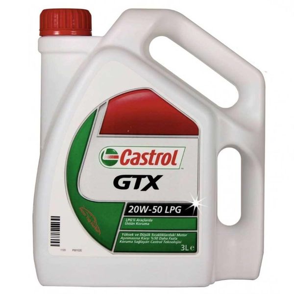 Castrol GTX LPG 20W-50 3 lt Motor Yağı
