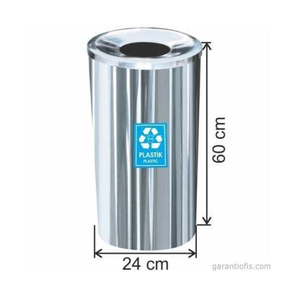 Garanti Metal 1803 27 lt Plastik İçin Geri Dönüşüm Çöp Kovası