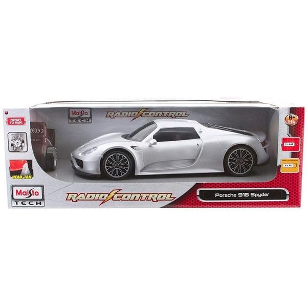 Maisto Tech Porsche 918 Spyder 1:14 Gri Uzaktan Kumandalı Araba