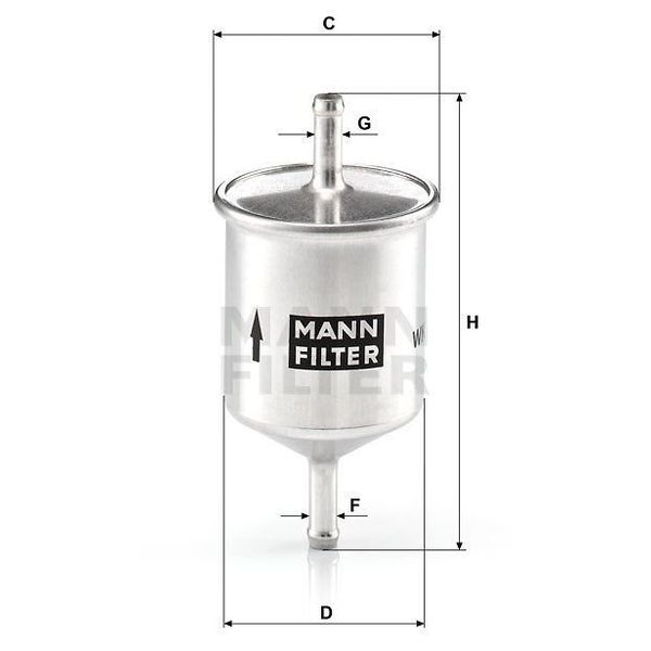 Mann WK66 Yakıt Filtresi