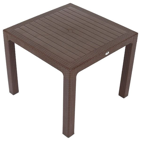 Mandella Elit Rattan Kahverengi 90x90 Masa