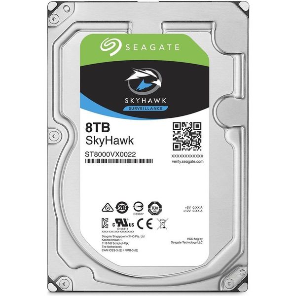 Seagate SkyHawk ST8000VX004 SATA 3.0 7200 RPM 3.5" 8 TB Harddisk