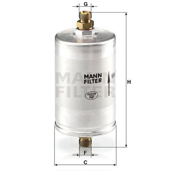 Mann WK726/3 Yakıt Filtresi