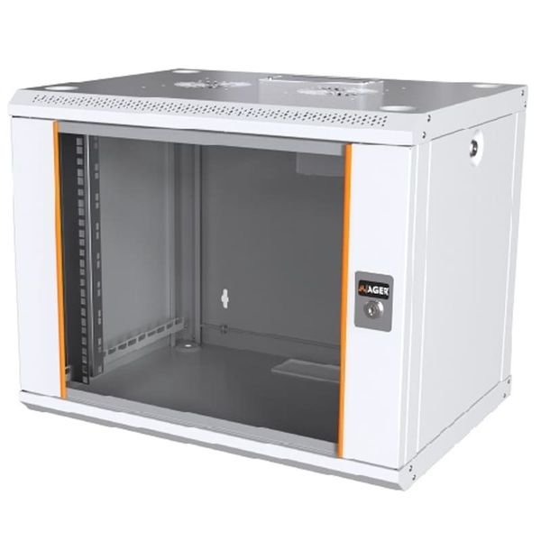 AGER AG-AN09U6060B1 Beyaz 9U 600x600 mm Duvar Tipi Kabinet