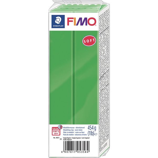 Fimo Tropical Green 454 gr Soft Polimer Kil