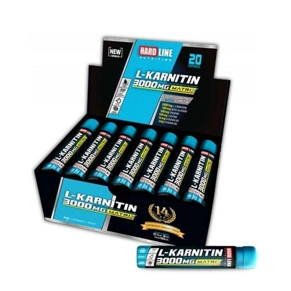 Hardline 20 Ampül 3000 mg L-Karnitin Matrix