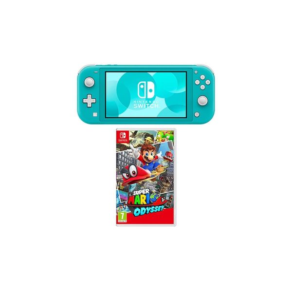 Nintendo Switch Lite Turkuaz + Super Mario Odyssey
