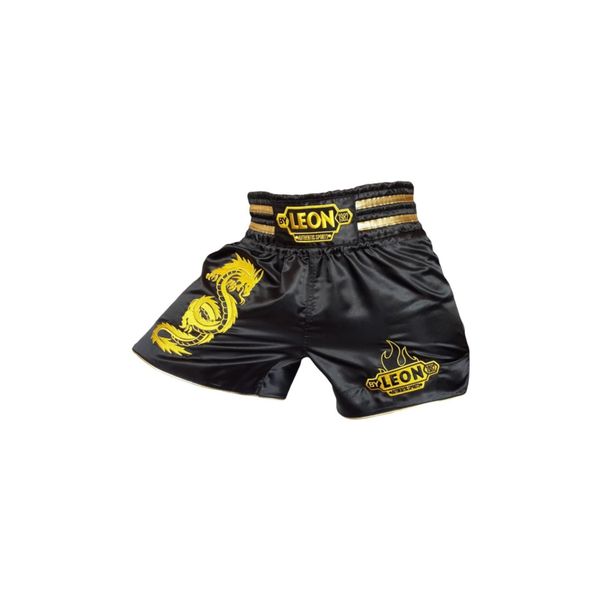Leon Dragon Siyah Muay Thai ve Kick Boks Şortu