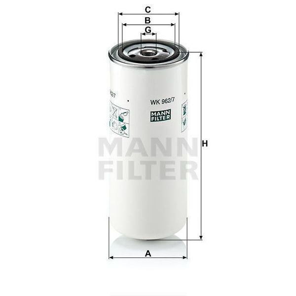 Mann WK962/7 Yakıt Filtresi