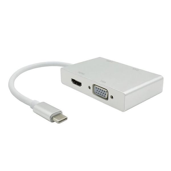 Teknogreen TKD-866 USB Tip C Vga Dvi HDMI USB Dönüştürücü